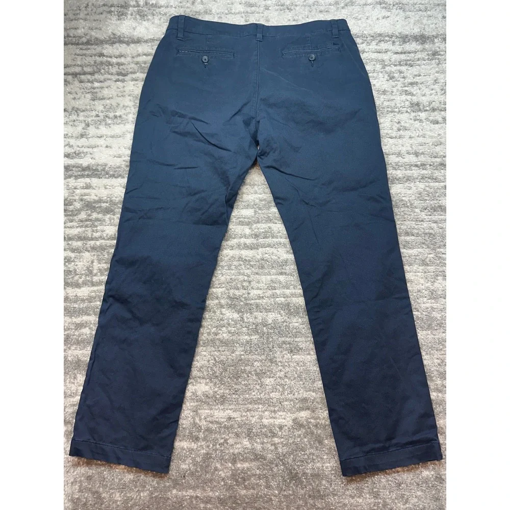UNTUCKit St. Clair Chino Pants Mens 34x32 Navy Straight Fit 40291 Golf Prep - Picture 3 of 8